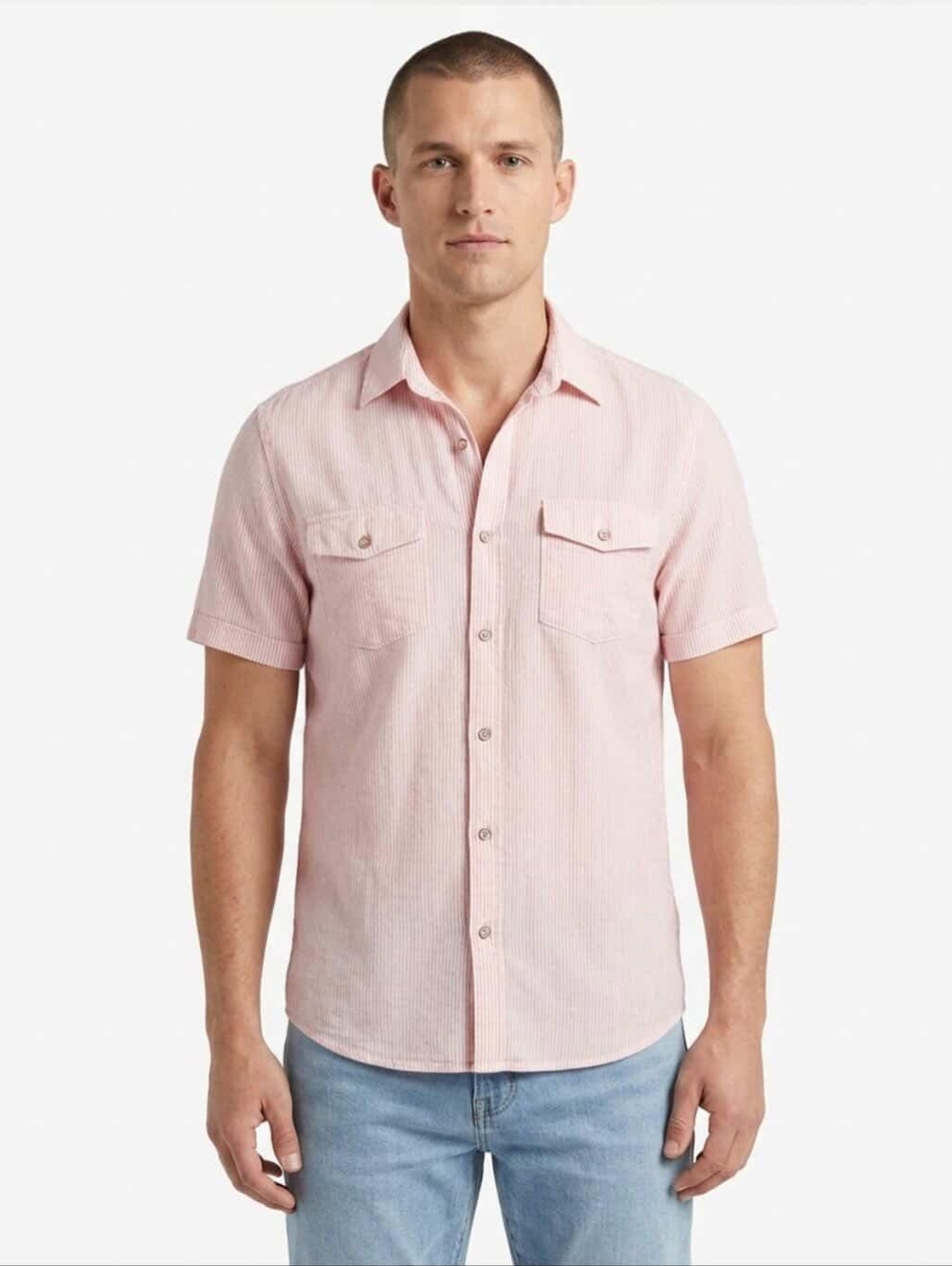 Sean John ($120) Original Fit Striped Button Down Shirt Casual Y2K Streetwear